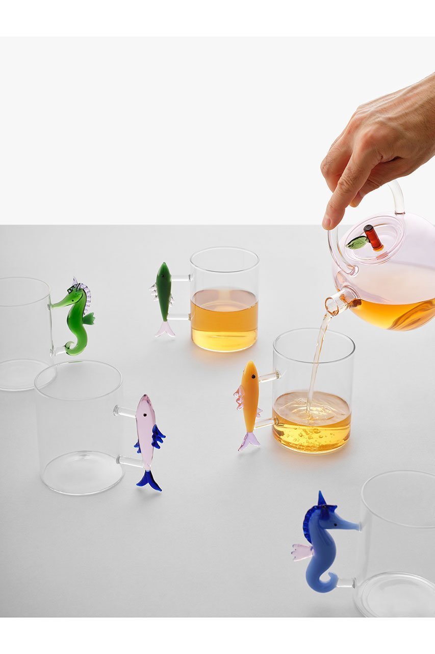 【イッケンドルフ/ICHENDORF / GOODS】のMARINE GARDEN マグ シーホース 人気、トレンドファッション・服の通販 founy(ファニー) 　イタリア　Italy　ガラス　Glass, Glassware　グラス　Glass, Eyewear　シンプル　Simple, Minimal　テーブル　Table, Dining Table　ミラノ　Milano Style, Italian-Inspired　other-2|ID: prp329100004422060 ipo3291000000035556302