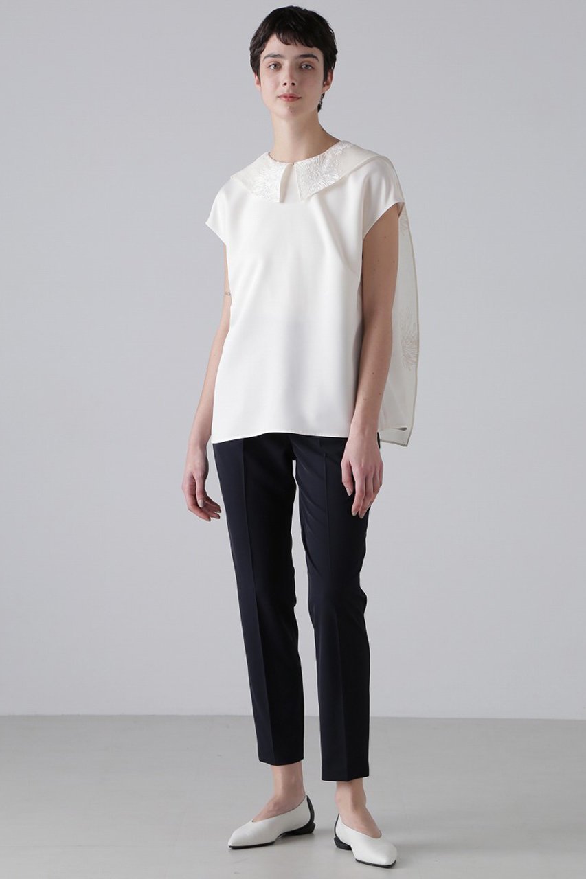 【アドーア/ADORE】のシアーエンブロイダリーブラウス 人気、トレンドファッション・服の通販 founy(ファニー) 　ファッション　Fashion　レディースファッション　WOMEN　トップス・カットソー　Tops/Tshirt　シャツ/ブラウス　Shirts/Blouses　おすすめ　Recommend　エレガント 上品　Elegant　シアー　Sheer　ショート　Short　シンプル　Simple　スリーブ　Sleeve　セットアップ　Set Up　フェミニン　Feminine　フレンチ　French　other-7|ID: prp329100004423918 ipo3291000000031327899