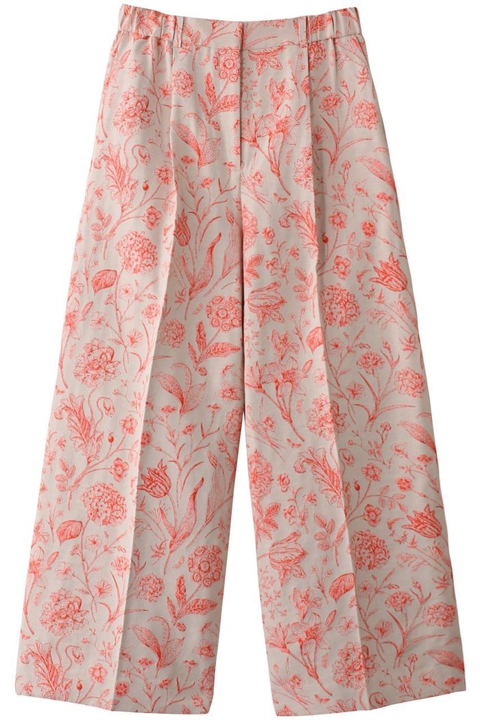 【エブール/ebure】のガーデンフラワージャカード タックワイドパンツ インテリア・キッズ・メンズ・レディースファッション・服の通販 founy(ファニー) https://founy.com/ ファッション Fashion レディースファッション WOMEN パンツ Pants ジャカード Jacquard フロント Front ミックス Mix リラックス Relax エレガント 上品 Elegant |ID: prp329100004423920 ipo3291000000030892273