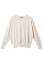 【オブリオ/AUBRIOT】のコットンシルク クルーネックセーター 人気、トレンドファッション・服の通販 founy(ファニー) ファッション Fashion レディースファッション Fashion for Women トップス・カットソー Cut & Sew Tops ニット Knit Tops & Sweaters カジュアルプルオーバー・ニットトップス Pullovers & Knit Tops / Casual Pullovers シルク Silk, 100% Silk シルケット Silket, Silky Cotton シンプル Simple, Minimal フォルム Silhouette, Form ミックス Mix, Mixed Style リラックス Relax, Relaxed Fit エレガント 上品 Elegant 日本製 Made In Japan thumbnail オフホワイト|ID: prp329100004423934 ipo3291000000035622809