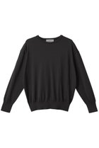 【オブリオ/AUBRIOT】のコットンシルク クルーネックセーター 人気、トレンドファッション・服の通販 founy(ファニー) ファッション Fashion レディースファッション Fashion for Women トップス・カットソー Cut & Sew Tops ニット Knit Tops & Sweaters カジュアルプルオーバー・ニットトップス Pullovers & Knit Tops / Casual Pullovers シルク Silk, 100% Silk シルケット Silket, Silky Cotton シンプル Simple, Minimal フォルム Silhouette, Form ミックス Mix, Mixed Style リラックス Relax, Relaxed Fit エレガント 上品 Elegant 日本製 Made In Japan thumbnail スミクロ|ID: prp329100004423934 ipo3291000000035622810