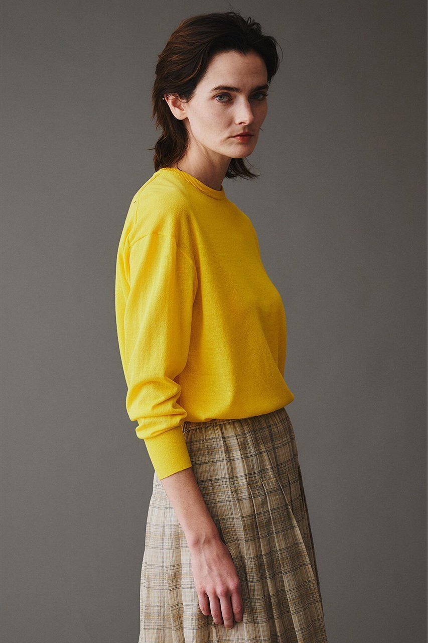 【オブリオ/AUBRIOT】のコットンシルク クルーネックセーター 人気、トレンドファッション・服の通販 founy(ファニー) ファッション Fashion レディースファッション Fashion for Women トップス・カットソー Cut & Sew Tops ニット Knit Tops & Sweaters カジュアルプルオーバー・ニットトップス Pullovers & Knit Tops / Casual Pullovers シルク Silk, 100% Silk シルケット Silket, Silky Cotton シンプル Simple, Minimal フォルム Silhouette, Form ミックス Mix, Mixed Style リラックス Relax, Relaxed Fit エレガント 上品 Elegant 日本製 Made In Japan other-8|ID: prp329100004423934 ipo3291000000035622827