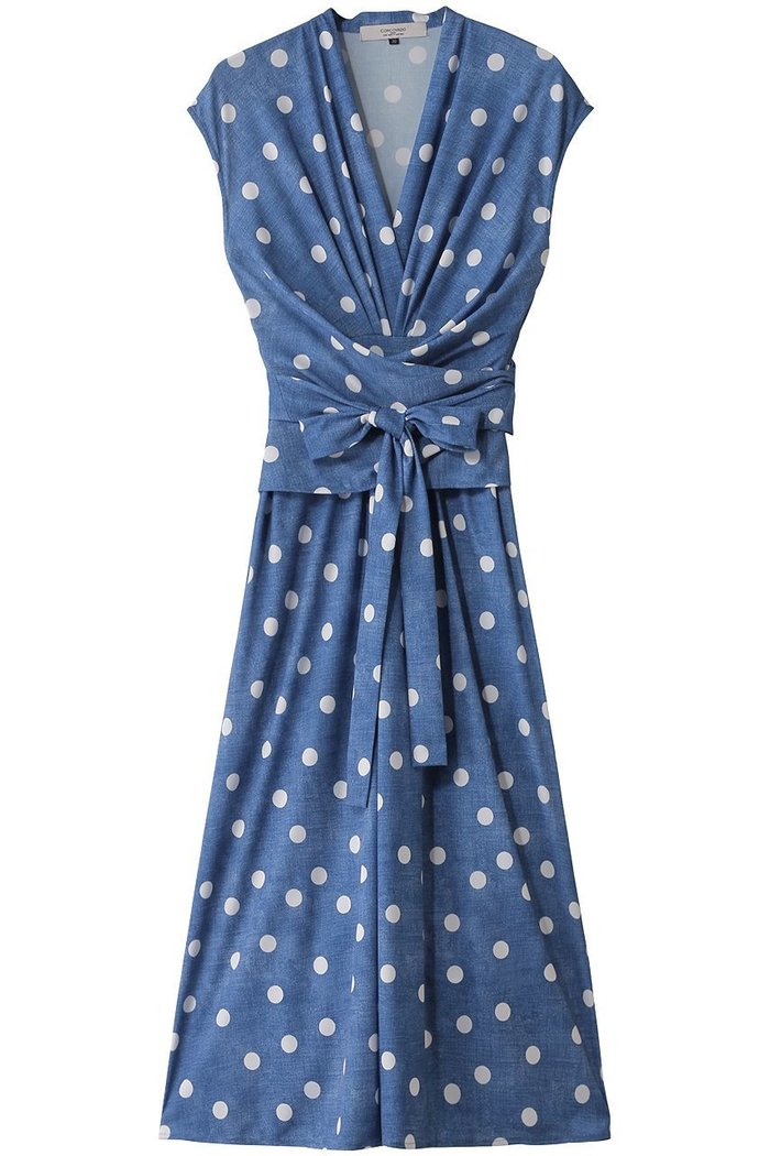 【コルコバード/CORCOVADO】のデニムドットカシュクールドレス インテリア・キッズ・メンズ・レディースファッション・服の通販 founy(ファニー) https://founy.com/ ファッション Fashion レディースファッション Fashion for Women ワンピース Dresses フォーマル・パーティードレス・結婚式用ドレス Elegant & Casual Dresses チュニック Tunic Tops & Dresses カシュクール Wrap Design ストレッチ Stretch, Stretchy Fabric チュニック Tunic, Long Top デニム Denim, Jeans Material ドット Polka Dot, Dot Pattern ドレス Dress, One-Piece フィット Fit, Slim Fit フレア Flare, Flared プリント Print, Printed Pattern ラップ Wrap, Wrap Design 夏 Summer 春 Spring S/S・春夏 SS, Spring/Summer, Warm Season |ID: prp329100004423942 ipo3291000000036083127