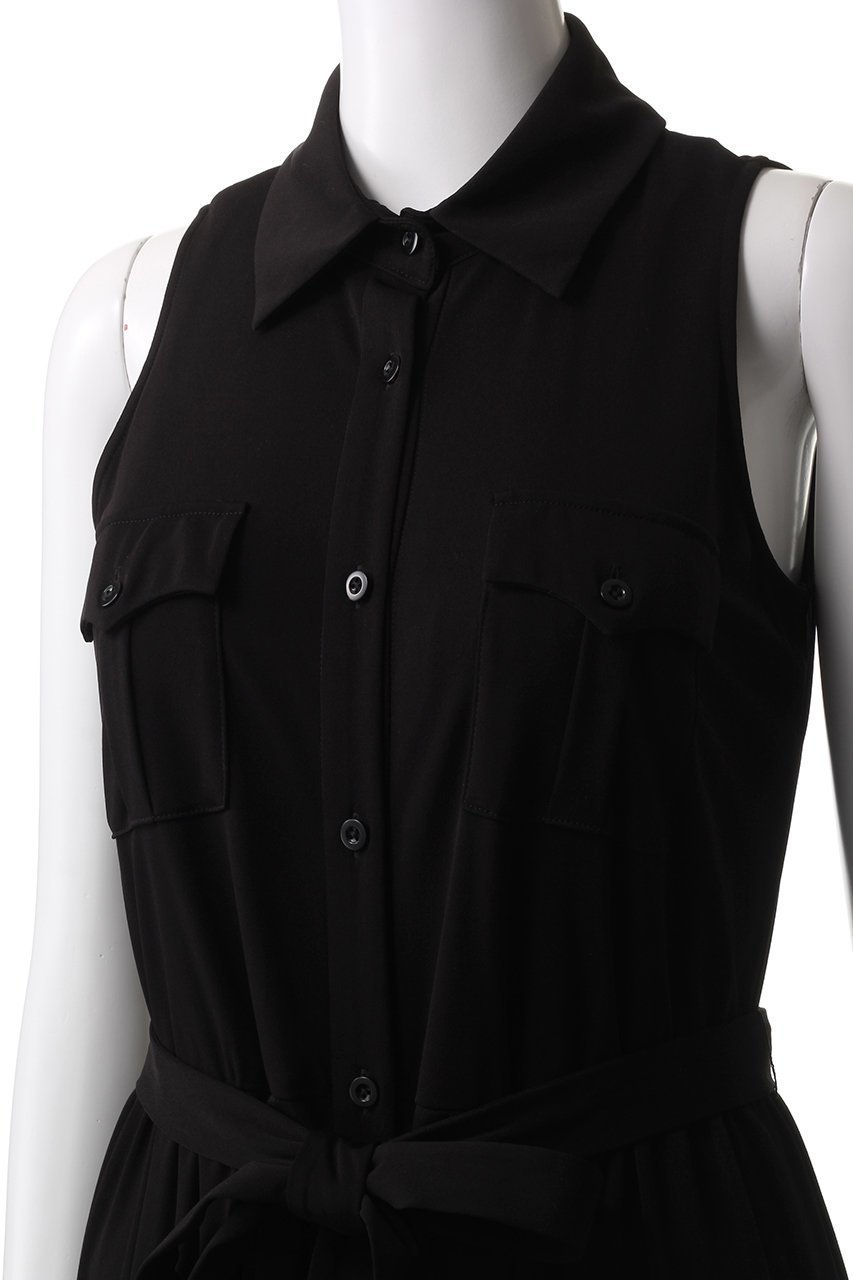 【コルコバード/CORCOVADO】のスリーブレスシャツドレス 人気、トレンドファッション・服の通販 founy(ファニー) 　ファッション　Fashion　レディースファッション　Fashion for Women　ワンピース　Dresses　フォーマル・パーティードレス・結婚式用ドレス　Elegant & Casual Dresses　チュニック　Tunic Tops & Dresses　なめらか　Smooth, Silky Texture　カッティング　Cutting Detail　チュニック　Tunic, Long Top　リボン　Ribbon, Bow　エレガント 上品　Elegant　夏　Summer　other-5|ID: prp329100004423945 ipo3291000000032812639