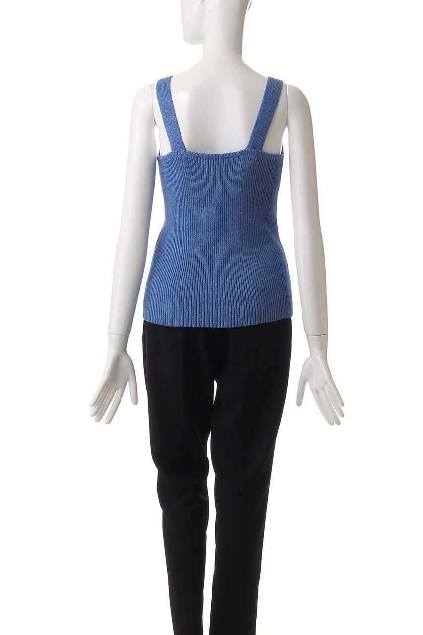 【エブール/ebure】のメランジカラーリネン スリーブレスニットトップス 人気、トレンドファッション・服の通販 founy(ファニー) 　ファッション　Fashion　レディースファッション　Fashion for Women　トップス・カットソー　Cut & Sew Tops　ニット　Knit Tops & Sweaters　カジュアルプルオーバー・ニットトップス　Pullovers & Knit Tops / Casual Pullovers　カーディガン　Cardigan, Knitwear　ショート　Short, Short Length　ストレッチ　Stretch, Stretchy Fabric　リネン　Linen, Linen Fabric　other-4|ID: prp329100004423953 ipo3291000000032944120