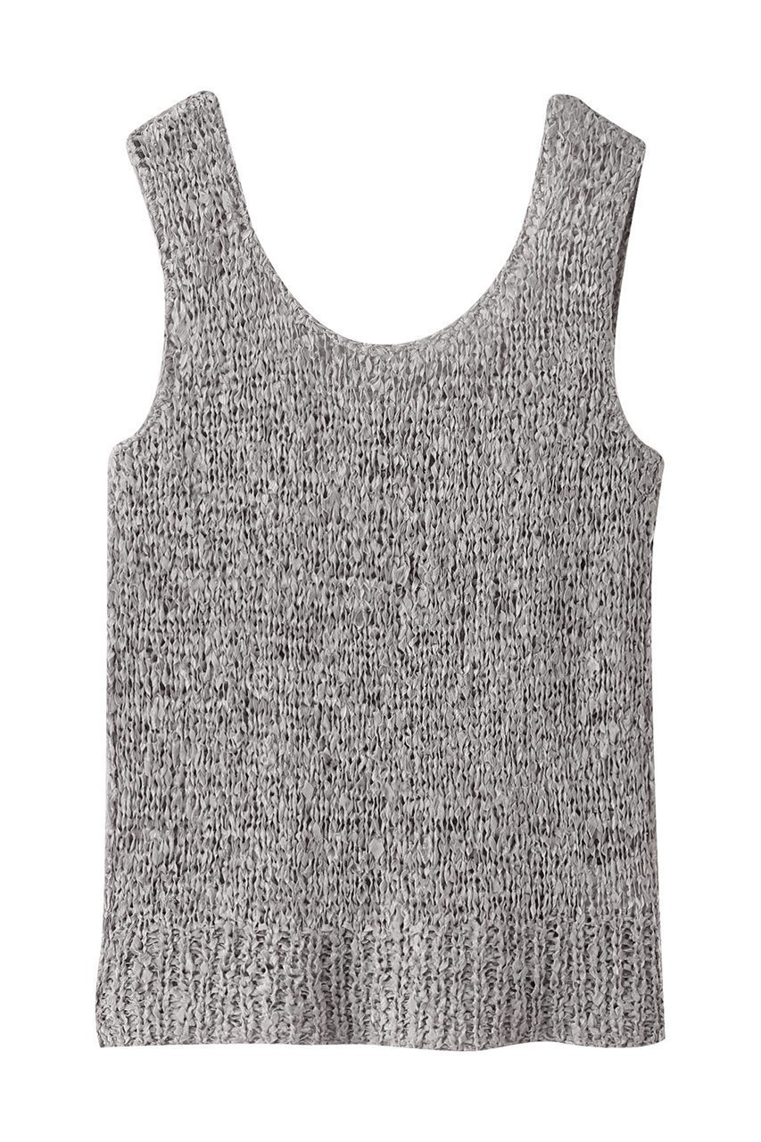 【エブール/ebure】のシルクテープハンドニット タンクトップ インテリア・キッズ・メンズ・レディースファッション・服の通販 founy(ファニー) 　ファッション　Fashion　レディースファッション　Fashion for Women　トップス・カットソー　Cut & Sew Tops　ニット　Knit Tops & Sweaters　カジュアルプルオーバー・ニットトップス　Pullovers & Knit Tops / Casual Pullovers　おすすめ　Recommended / Our Picks　イタリア　Italy　インナー　Innerwear　シルク　Silk, 100% Silk　タンク　Tank Top, Sleeveless Top　手編み　Hand-Knitted, Handmade Knit　ライトグレー|ID: prp329100004423955 ipo3291000000032944193