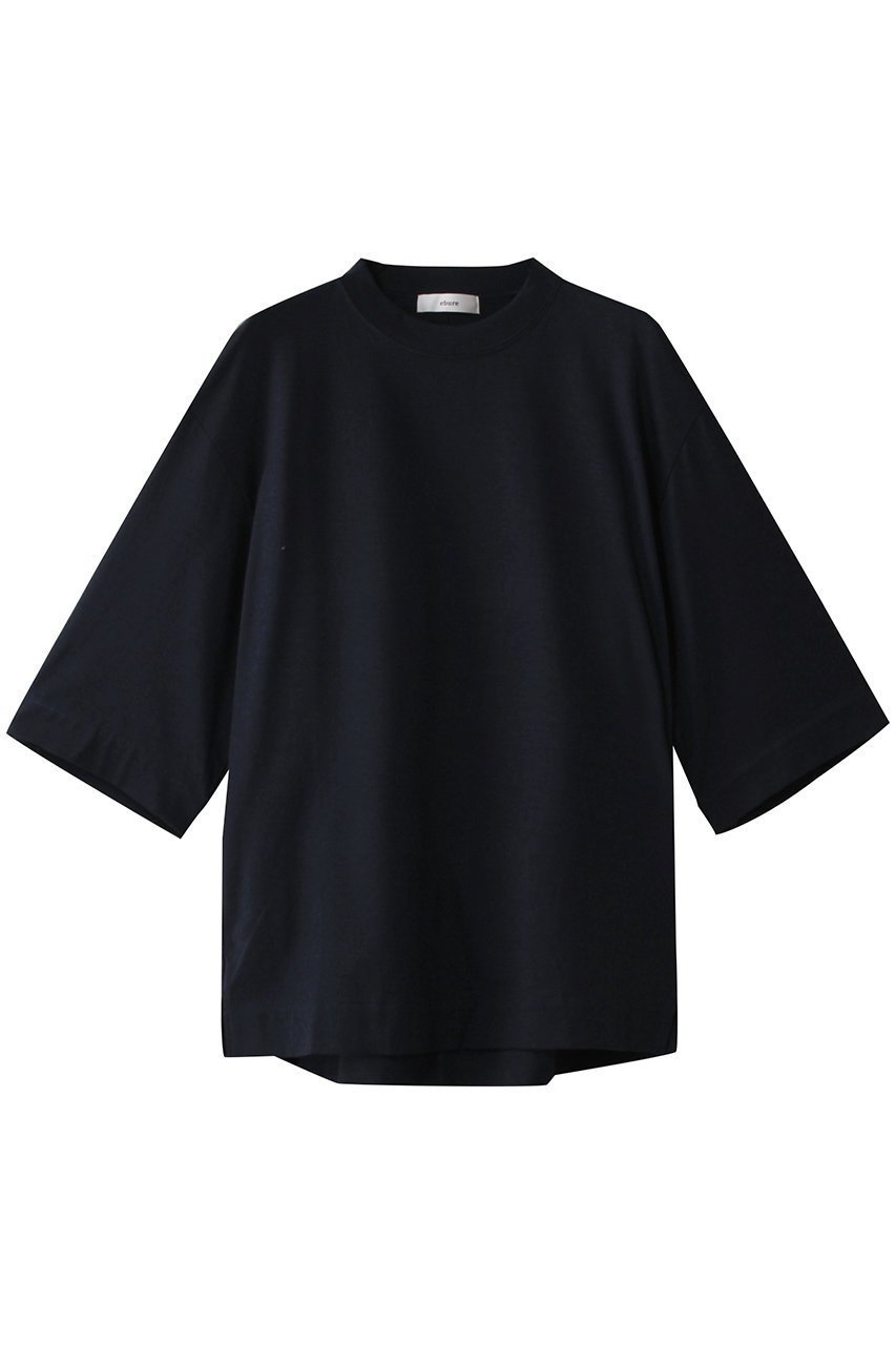 【エブール/ebure】のハイゲージソフトコットン ビッグTシャツ インテリア・キッズ・メンズ・レディースファッション・服の通販 founy(ファニー) 　ファッション　Fashion　レディースファッション　Fashion for Women　トップス・カットソー　Cut & Sew Tops　シャツ・ブラウス・オフィスカジュアル　Elegant Blouses & Button-Ups　ロングTシャツ・Tシャツ　Longline T-Shirts & Tees　カットソー・ベーシックTシャツ　Cut-and-Sewn Tops / Stretch Tees & Basics　おすすめ　Recommended / Our Picks　インド　Indian Textile　カットソー　Cut and Sewn Top　ショート　Short, Short Length　スリーブ　Sleeve, Long Sleeve / Short Sleeve　バランス　Balance, Style Balance　ビッグ　Big, Oversized　ネイビー|ID: prp329100004423956 ipo3291000000032868690