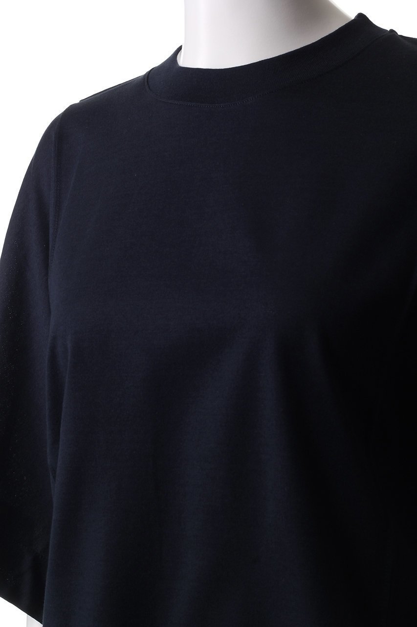 【エブール/ebure】のハイゲージソフトコットン クルーネックカットソー 人気、トレンドファッション・服の通販 founy(ファニー) 　ファッション　Fashion　レディースファッション　Fashion for Women　トップス・カットソー　Cut & Sew Tops　シャツ・ブラウス・オフィスカジュアル　Elegant Blouses & Button-Ups　ロングTシャツ・Tシャツ　Longline T-Shirts & Tees　カットソー・ベーシックTシャツ　Cut-and-Sewn Tops / Stretch Tees & Basics　インド　Indian Textile　カットソー　Cut and Sewn Top　ショート　Short, Short Length　スリーブ　Sleeve, Long Sleeve / Short Sleeve　フォルム　Silhouette, Form　ボックス　Boxy, Box Shape　ボトム　Bottoms, Lower Wear　other-5|ID: prp329100004423957 ipo3291000000032868772