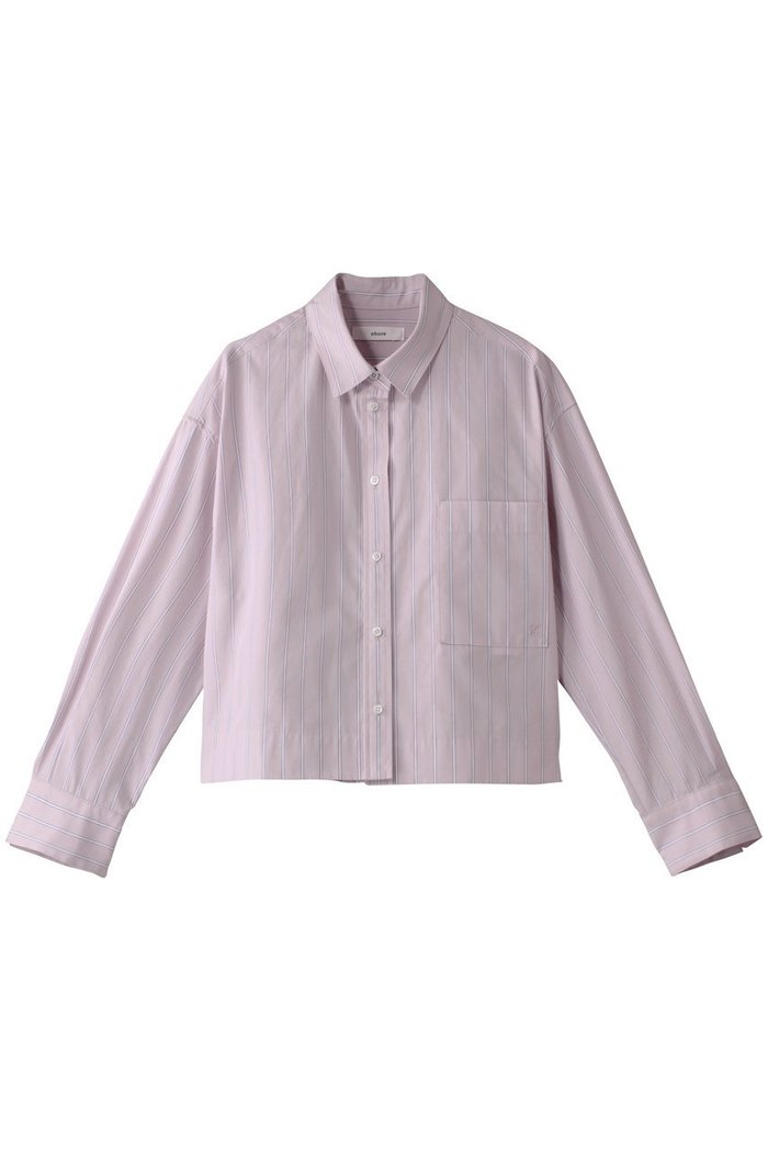 【エブール/ebure】のコットンカラーストライプ クロップド丈シャツ インテリア・キッズ・メンズ・レディースファッション・服の通販 founy(ファニー) https://founy.com/ ファッション Fashion レディースファッション WOMEN トップス・カットソー Tops/Tshirt シャツ/ブラウス Shirts/Blouses おすすめ Recommend クロップド Cropped ショート Short スタイリッシュ Stylish ストライプ Stripe スリーブ Sleeve ブルゾン Blouson ブロード Broad ポケット Pocket ロング Long エレガント 上品 Elegant |ID: prp329100004423964 ipo3291000000030892396