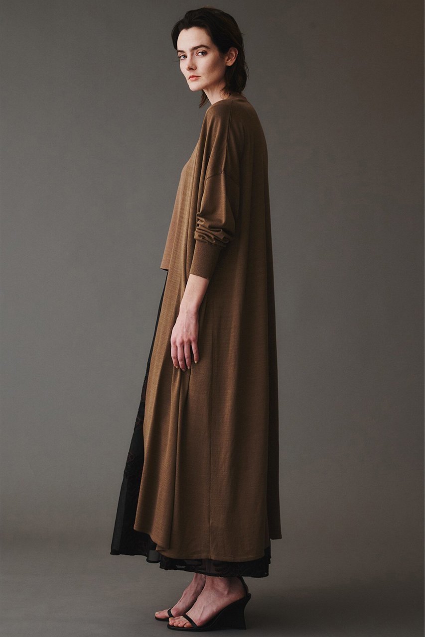 【オブリオ/AUBRIOT】のコットンシルク ロングカーディガン 人気、トレンドファッション・服の通販 founy(ファニー) 　ファッション　Fashion　レディースファッション　Fashion for Women　トップス・カットソー　Cut & Sew Tops　ニット　Knit Tops & Sweaters　カーディガン・羽織り　Layered Style Cardigans　カーディガン　Cardigan, Knitwear　シルク　Silk, 100% Silk　シルケット　Silket, Silky Cotton　シンプル　Simple, Minimal　マキシ　Maxi, Full Length　ロング　Long, Long-Length　日本製　Made In Japan　other-8|ID: prp329100004423972 ipo3291000000036530673