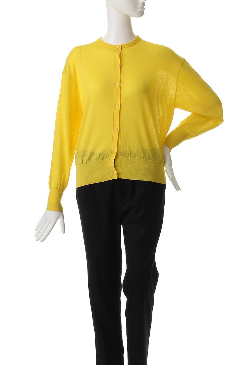 【オブリオ/AUBRIOT】のコットンシルク クルーネックカーディガン 人気、トレンドファッション・服の通販 founy(ファニー) 　ファッション　Fashion　レディースファッション　Fashion for Women　トップス・カットソー　Cut & Sew Tops　ニット　Knit Tops & Sweaters　カーディガン・羽織り　Layered Style Cardigans　カーディガン　Cardigan, Knitwear　シルク　Silk, 100% Silk　シルケット　Silket, Silky Cotton　フォルム　Silhouette, Form　ボックス　Boxy, Box Shape　ミックス　Mix, Mixed Style　リラックス　Relax, Relaxed Fit　日本製　Made In Japan　other-2|ID: prp329100004423973 ipo3291000000036884900