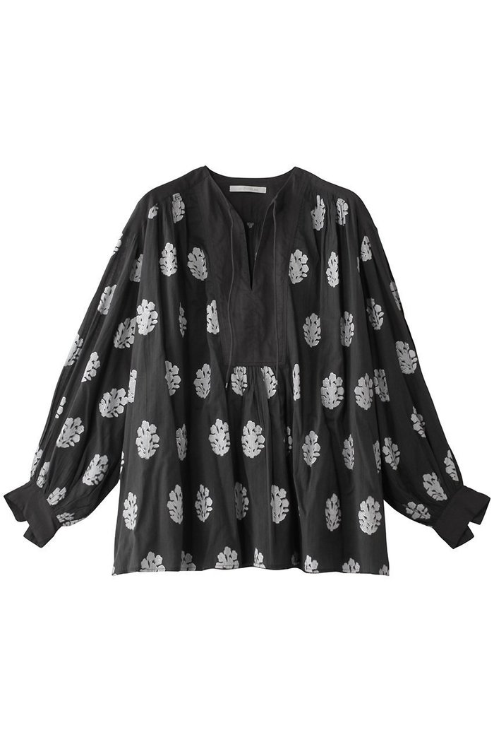 【ヌキテパ/NE QUITTEZ PAS】のCOTTON VOILE SEDUM FOIL プリント ギャザーブラウス インテリア・キッズ・メンズ・レディースファッション・服の通販 founy(ファニー) https://founy.com/ ファッション Fashion レディースファッション WOMEN トップス・カットソー Tops/Tshirt シャツ/ブラウス Shirts/Blouses ギャザー Gather スリーブ Sleeve フェミニン Feminine プリント Print ロング Long 春 Spring |ID: prp329100004423976 ipo3291000000030892431