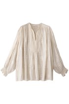 【ヌキテパ/NE QUITTEZ PAS】のCOTTON VOILE SEDUM FOIL プリント ギャザーブラウス 人気、トレンドファッション・服の通販 founy(ファニー) ファッション Fashion レディースファッション Fashion for Women トップス・カットソー Cut & Sew Tops シャツ・ブラウス・オフィスカジュアル Elegant Blouses & Button-Ups ギャザー Gathered, Ruffled スリーブ Sleeve, Long Sleeve / Short Sleeve フェミニン Feminine, Girly プリント Print, Printed Pattern ロング Long, Long-Length 春 Spring thumbnail エクリュ|ID: prp329100004423976 ipo3291000000032854866