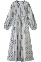 【ヌキテパ/NE QUITTEZ PAS】のCOTTON JACQUARD LILY プリント シャーリングワンピース グレー|ID: prp329100004423978 ipo3291000000032870059