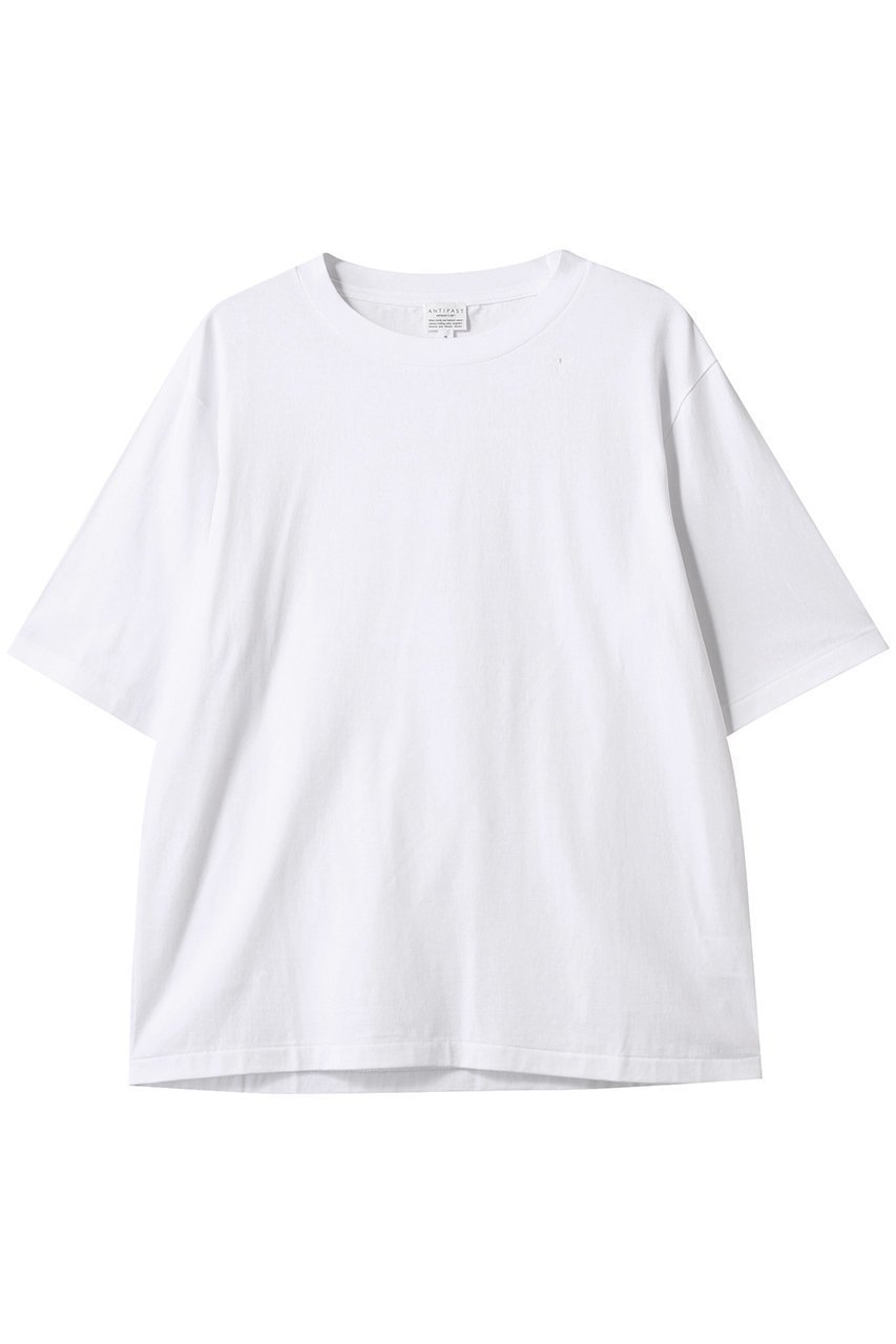 【アンティパスト/ANTIPAST】のオーガニックコットンTシャツ インテリア・キッズ・メンズ・レディースファッション・服の通販 founy(ファニー) 　ファッション　Fashion　レディースファッション　Fashion for Women　トップス・カットソー　Cut & Sew Tops　シャツ・ブラウス・オフィスカジュアル　Elegant Blouses & Button-Ups　ロングTシャツ・Tシャツ　Longline T-Shirts & Tees　カットソー・ベーシックTシャツ　Cut-and-Sewn Tops / Stretch Tees & Basics　なめらか　Smooth, Silky Texture　ショート　Short, Short Length　シンプル　Simple, Minimal　スリーブ　Sleeve, Long Sleeve / Short Sleeve　ハーフ　Half, Half-Length　定番　Standard, Basic Item　ホワイト|ID: prp329100004423979 ipo3291000000032868507