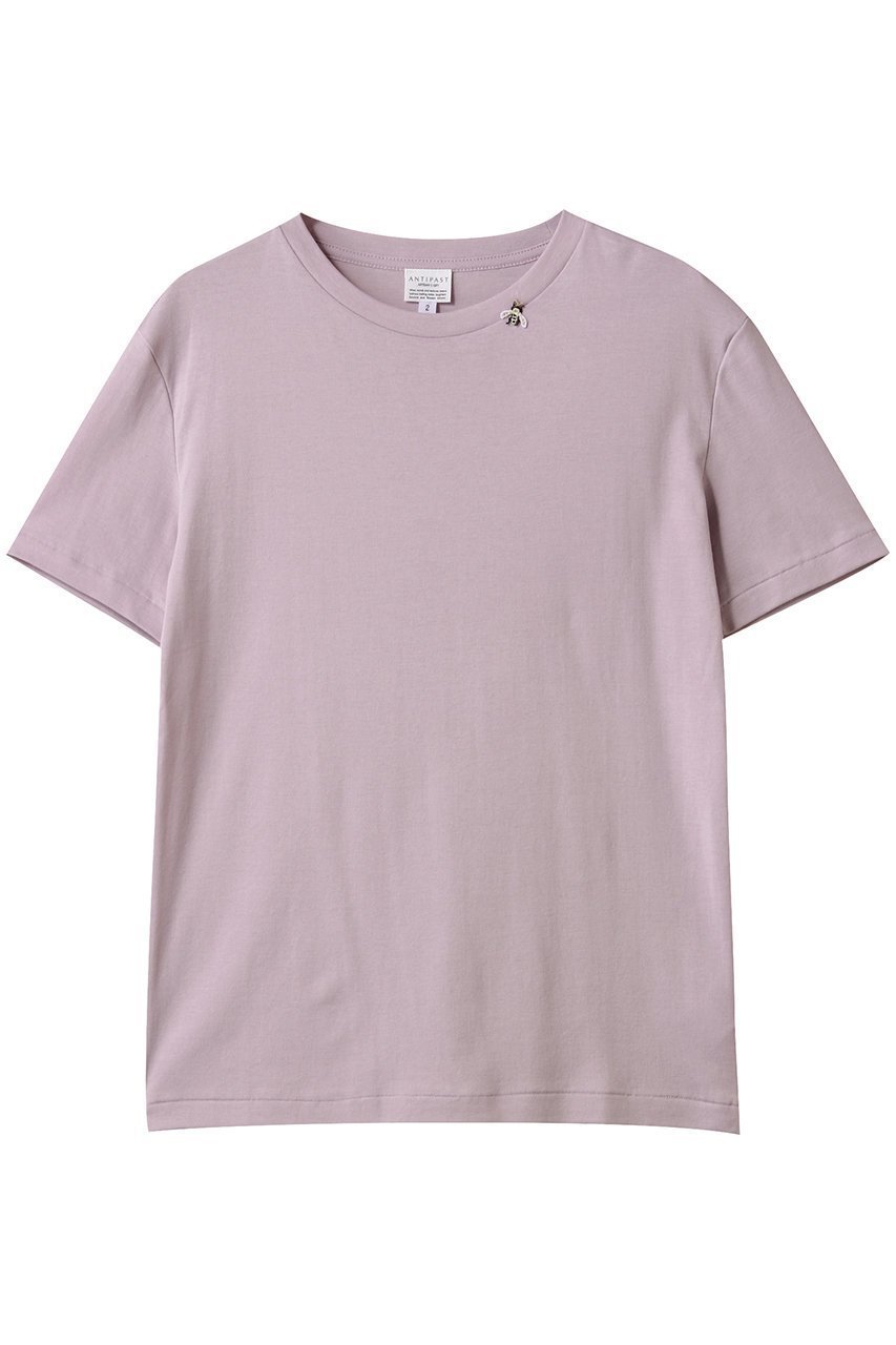 【アンティパスト/ANTIPAST】のコットンフライスTシャツ インテリア・キッズ・メンズ・レディースファッション・服の通販 founy(ファニー) 　ファッション　Fashion　レディースファッション　Fashion for Women　トップス・カットソー　Cut & Sew Tops　シャツ・ブラウス・オフィスカジュアル　Elegant Blouses & Button-Ups　ロングTシャツ・Tシャツ　Longline T-Shirts & Tees　カットソー・ベーシックTシャツ　Cut-and-Sewn Tops / Stretch Tees & Basics　ショート　Short, Short Length　スリーブ　Sleeve, Long Sleeve / Short Sleeve　モチーフ　Motif, Design Theme　夏　Summer　春　Spring　S/S・春夏　SS, Spring/Summer, Warm Season　ライトピンク|ID: prp329100004423980 ipo3291000000032868549
