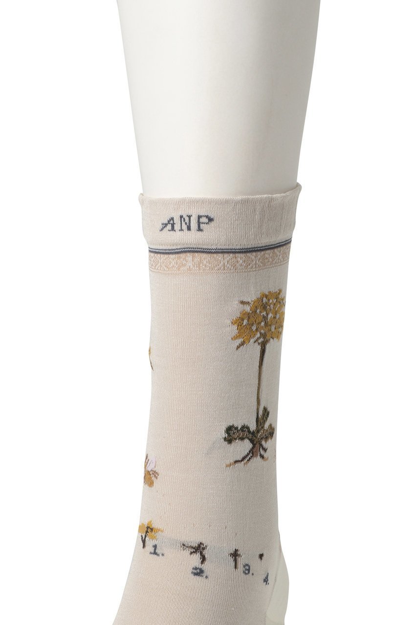 【アンティパスト/ANTIPAST】のBOTANICAL XVI ソックス 人気、トレンドファッション・服の通販 founy(ファニー) 　ファッション　Fashion　レディースファッション　WOMEN　ソックス　Socks　レッグウェア　Legwear　おすすめ　Recommend　ギフト プレゼント　Gift Present　クラシカル　Classical　ソックス　Socks　フィット　Fit　モチーフ　Motif　ヴィンテージ　Vintage　other-3|ID: prp329100004423984 ipo3291000000031240228