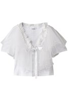 【ミュベール/MUVEIL】のチュールパーツ付きTシャツ 人気、トレンドファッション・服の通販 founy(ファニー) ファッション Fashion レディースファッション WOMEN トップス・カットソー Tops/Tshirt シャツ/ブラウス Shirts/Blouses ロング / Tシャツ T-Shirts カットソー Cut and Sewn ギャザー Gather コンパクト Compact ショート Short スリーブ Sleeve センター Center NEW・新作・新着・新入荷 New Arrivals |ID:prp329100004423985