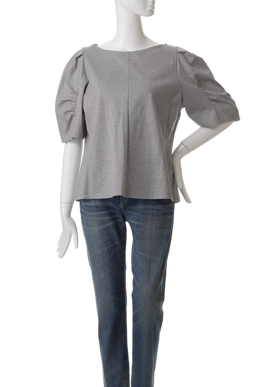 【ミュベール/MUVEIL】のチュールパーツ付きTシャツ 人気、トレンドファッション・服の通販 founy(ファニー) 　ファッション　Fashion　レディースファッション　Ladies' Fashion Online　トップス・カットソー　Tops/Tshirt　シャツ/ブラウス　Shirts/Blouses　ロング / Tシャツ　T-Shirts　カットソー　Cut and Sewn　ギャザー　Gather　コンパクト　Compact　ショート　Short　スリーブ　Sleeve　センター　Center　other-8|ID: prp329100004423985 ipo3291000000031328071