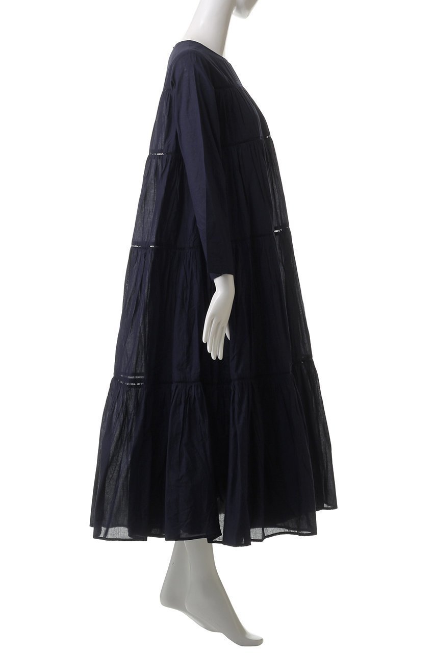 【ヌキテパ/NE QUITTEZ PAS】のCOTTON VOILE ティアード マキシドレス 人気、トレンドファッション・服の通販 founy(ファニー) 　ファッション　Fashion　レディースファッション　Fashion for Women　ワンピース　Dresses　フォーマル・パーティードレス・結婚式用ドレス　Elegant & Casual Dresses　チュニック　Tunic Tops & Dresses　サンダル　Sandals, Summer Shoes　シューズ　Shoes, Footwear　チュニック　Tunic, Long Top　ティアード　Tiered, Tiered Style　ドレス　Dress, One-Piece　フェミニン　Feminine, Girly　フラット　Flat, Flat Shoes　マキシ　Maxi, Full Length　レース　Lace, Lace Fabric　ロング　Long, Long-Length　other-3|ID: prp329100004423987 ipo3291000000032873207