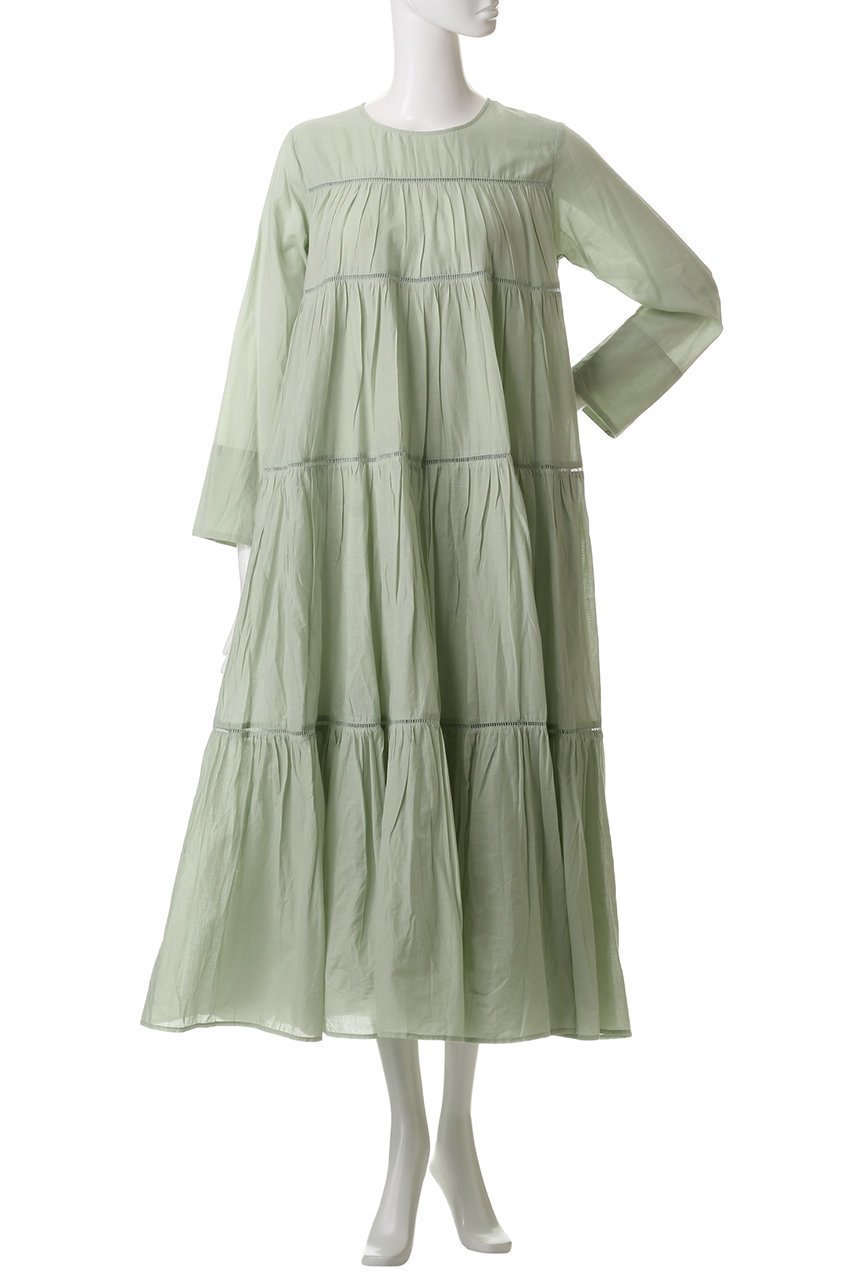 【ヌキテパ/NE QUITTEZ PAS】のCOTTON VOILE ティアード マキシドレス 人気、トレンドファッション・服の通販 founy(ファニー) 　ファッション　Fashion　レディースファッション　Fashion for Women　ワンピース　Dresses　フォーマル・パーティードレス・結婚式用ドレス　Elegant & Casual Dresses　チュニック　Tunic Tops & Dresses　チュニック　Tunic, Long Top　ティアード　Tiered, Tiered Style　トレンド　Trend, Trending Now　ドレス　Dress, One-Piece　バランス　Balance, Style Balance　マキシ　Maxi, Full Length　レース　Lace, Lace Fabric　ロング　Long, Long-Length　other-2|ID: prp329100004423988 ipo3291000000032873251