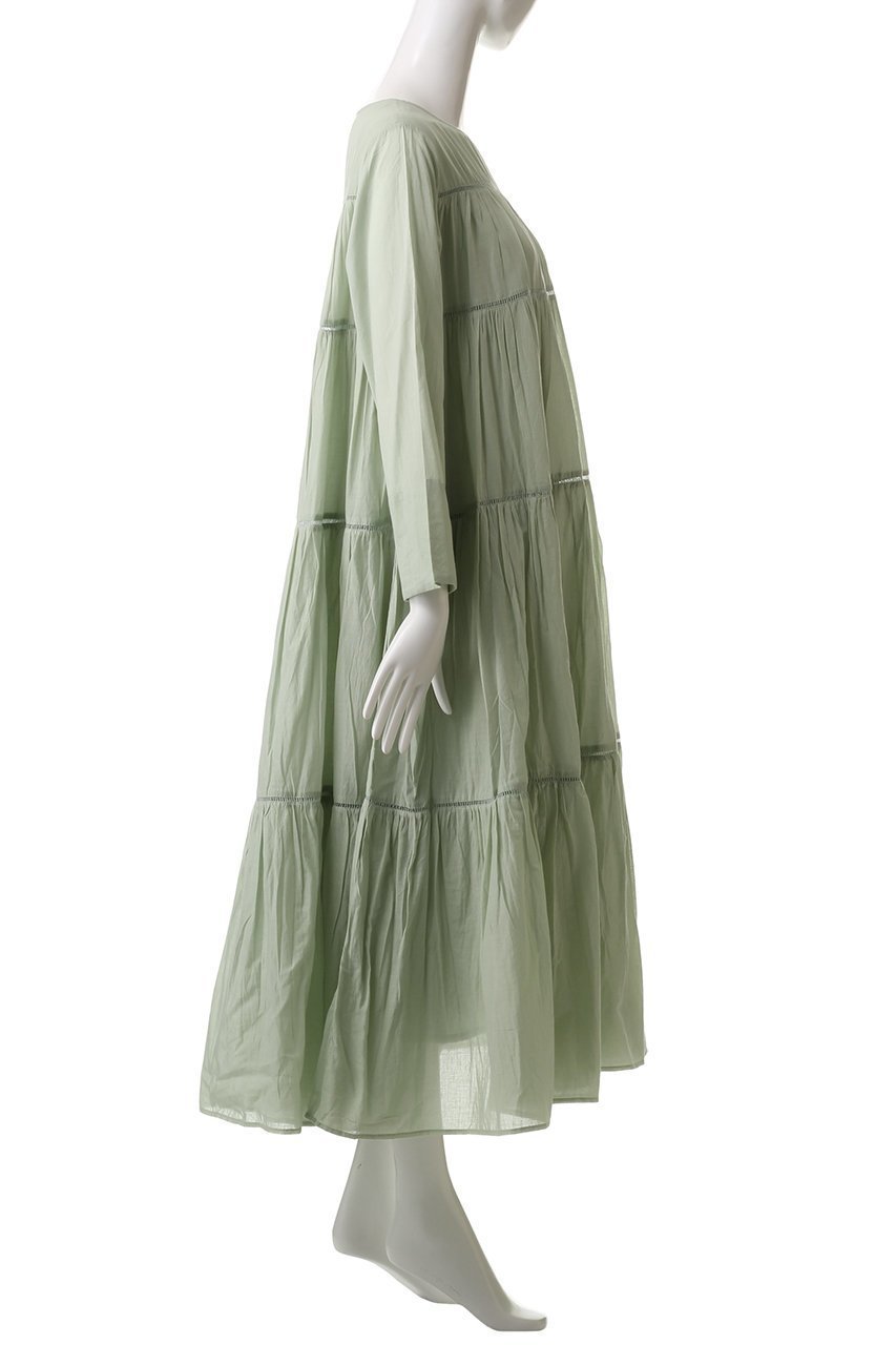 【ヌキテパ/NE QUITTEZ PAS】のCOTTON VOILE ティアード マキシドレス 人気、トレンドファッション・服の通販 founy(ファニー) 　ファッション　Fashion　レディースファッション　Fashion for Women　ワンピース　Dresses　フォーマル・パーティードレス・結婚式用ドレス　Elegant & Casual Dresses　チュニック　Tunic Tops & Dresses　チュニック　Tunic, Long Top　ティアード　Tiered, Tiered Style　トレンド　Trend, Trending Now　ドレス　Dress, One-Piece　バランス　Balance, Style Balance　マキシ　Maxi, Full Length　レース　Lace, Lace Fabric　ロング　Long, Long-Length　other-3|ID: prp329100004423988 ipo3291000000032873256