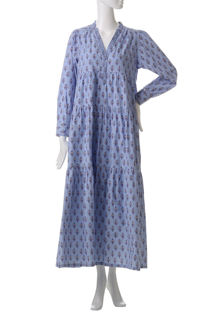 【ヌキテパ/NE QUITTEZ PAS】のPOPLIN PAISLEY プリント ティアードドレス 人気、トレンドファッション・服の通販 founy(ファニー) 　ファッション　Fashion　レディースファッション　Fashion for Women　ワンピース　Dresses　フォーマル・パーティードレス・結婚式用ドレス　Elegant & Casual Dresses　チュニック　Tunic Tops & Dresses　オリエンタル　Oriental Pattern　チュニック　Tunic, Long Top　ドレス　Dress, One-Piece　プリント　Print, Printed Pattern　ロング　Long, Long-Length　夏　Summer　春　Spring　S/S・春夏　SS, Spring/Summer, Warm Season　other-2|ID: prp329100004423989 ipo3291000000032873309