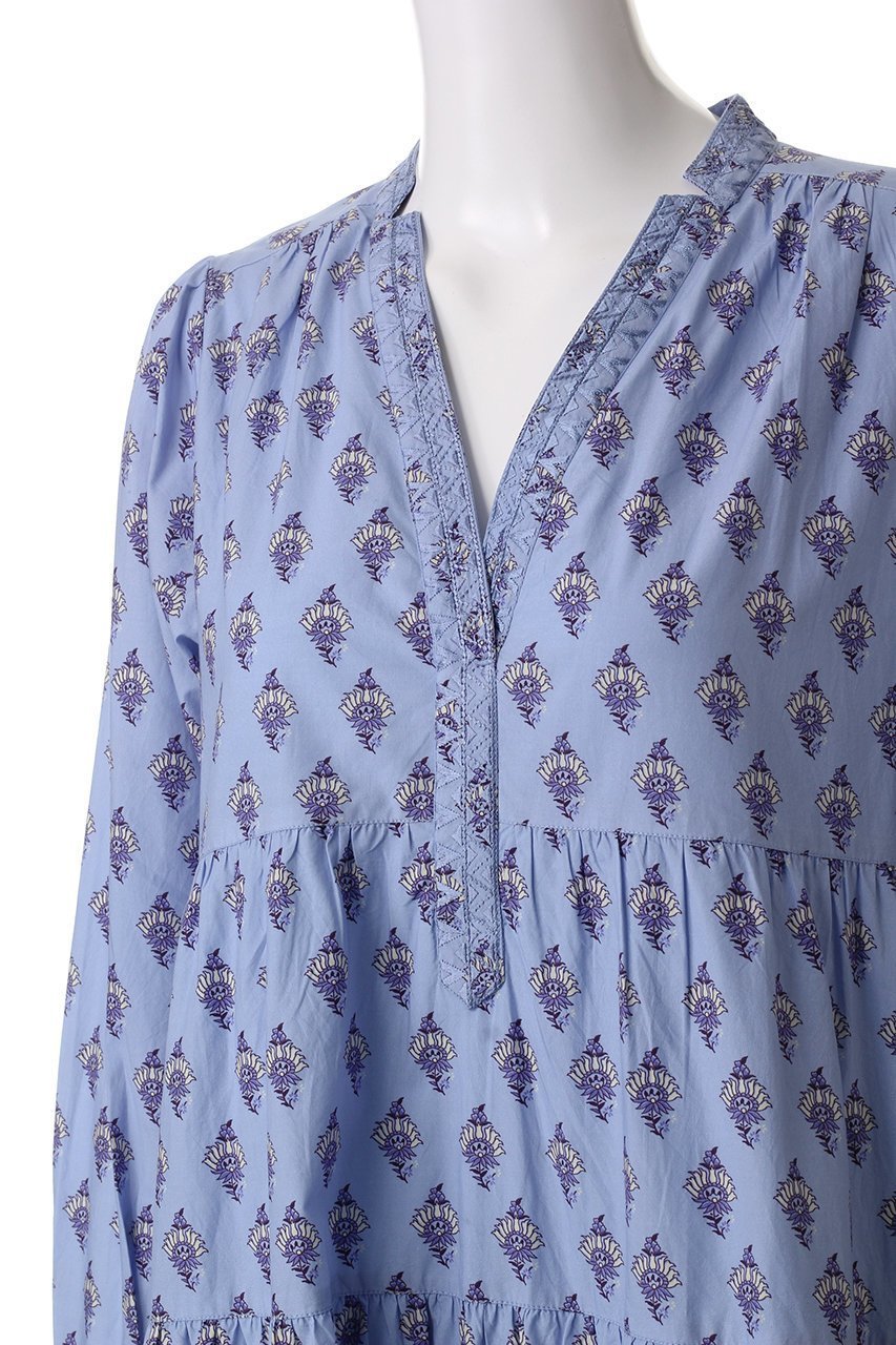 【ヌキテパ/NE QUITTEZ PAS】のPOPLIN PAISLEY プリント ティアードドレス 人気、トレンドファッション・服の通販 founy(ファニー) 　ファッション　Fashion　レディースファッション　Fashion for Women　ワンピース　Dresses　フォーマル・パーティードレス・結婚式用ドレス　Elegant & Casual Dresses　チュニック　Tunic Tops & Dresses　オリエンタル　Oriental Pattern　チュニック　Tunic, Long Top　ドレス　Dress, One-Piece　プリント　Print, Printed Pattern　ロング　Long, Long-Length　夏　Summer　春　Spring　S/S・春夏　SS, Spring/Summer, Warm Season　other-5|ID: prp329100004423989 ipo3291000000032873330
