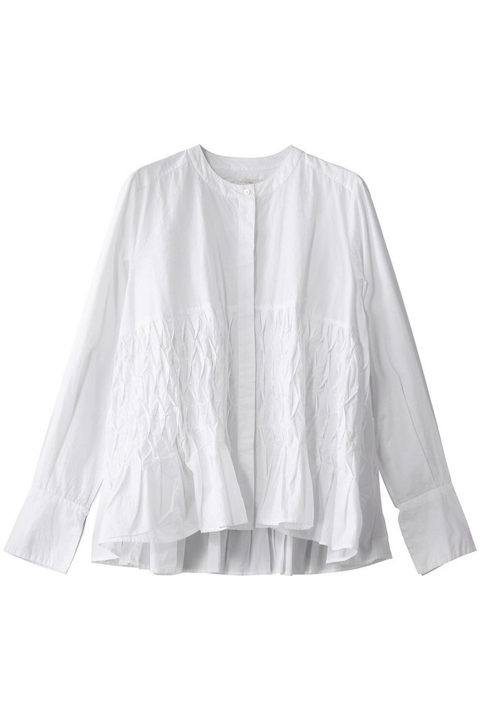【ヌキテパ/NE QUITTEZ PAS】のCOTTON POPLIN ウェーブ タックブラウス インテリア・キッズ・メンズ・レディースファッション・服の通販 founy(ファニー) https://founy.com/ ファッション Fashion レディースファッション WOMEN トップス・カットソー Tops/Tshirt シャツ/ブラウス Shirts/Blouses ウェーブ Wave スリーブ Sleeve フレア Flare ロング Long エレガント 上品 Elegant |ID: prp329100004423990 ipo3291000000030892479