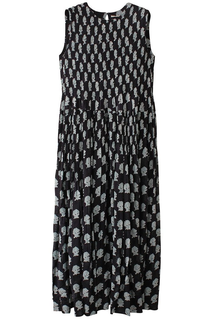【ヌキテパ/NE QUITTEZ PAS】のLotus Combi プリント シャーリングノースリーブドレス インテリア・キッズ・メンズ・レディースファッション・服の通販 founy(ファニー) https://founy.com/ ファッション Fashion レディースファッション WOMEN トップス・カットソー Tops/Tshirt キャミソール / ノースリーブ No Sleeves シャツ/ブラウス Shirts/Blouses ワンピース Dress ドレス Party Dresses エアリー Airy ギャザー Gather スリーブ Sleeve ドレス Dress ノースリーブ No Sleeve フェミニン Feminine プリント Print ロング Long 夏 Summer |ID: prp329100004423991 ipo3291000000030892482