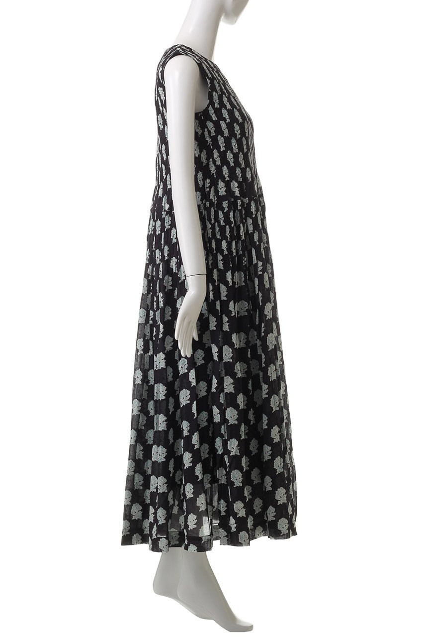 【ヌキテパ/NE QUITTEZ PAS】のLotus Combi プリント シャーリングノースリーブドレス 人気、トレンドファッション・服の通販 founy(ファニー) 　ファッション　Fashion　レディースファッション　Fashion for Women　ワンピース　Dresses　フォーマル・パーティードレス・結婚式用ドレス　Elegant & Casual Dresses　チュニック　Tunic Tops & Dresses　エアリー　Airy Texture　ギャザー　Gathered, Ruffled　チュニック　Tunic, Long Top　ドレス　Dress, One-Piece　ノースリーブ　Sleeveless, No-Sleeve　フェミニン　Feminine, Girly　プリント　Print, Printed Pattern　ロング　Long, Long-Length　夏　Summer　other-3|ID: prp329100004423991 ipo3291000000032873088