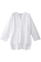 【ヌキテパ/NE QUITTEZ PAS】のCOTTON VOILE DOT HEMLA ブラウス 人気、トレンドファッション・服の通販 founy(ファニー) ファッション Fashion レディースファッション Fashion for Women トップス・カットソー Cut & Sew Tops シャツ・ブラウス・オフィスカジュアル Elegant Blouses & Button-Ups スカラップ Scallop, Scalloped Edge スリーブ Sleeve, Long Sleeve / Short Sleeve フェミニン Feminine, Girly レース Lace, Lace Fabric ロング Long, Long-Length 春 Spring |ID:prp329100004423992