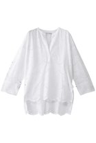 【ヌキテパ/NE QUITTEZ PAS】のCOTTON VOILE DOT HEMLA ブラウス 人気、トレンドファッション・服の通販 founy(ファニー) ファッション Fashion レディースファッション Fashion for Women トップス・カットソー Cut & Sew Tops シャツ・ブラウス・オフィスカジュアル Elegant Blouses & Button-Ups スカラップ Scallop, Scalloped Edge スリーブ Sleeve, Long Sleeve / Short Sleeve フェミニン Feminine, Girly レース Lace, Lace Fabric ロング Long, Long-Length 春 Spring thumbnail ホワイト|ID: prp329100004423992 ipo3291000000032854774
