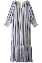 【ヌキテパ/NE QUITTEZ PAS】のCOTTON VOILE ストライプ ギャザーネックドレス ベージュ|ID: prp329100004423995 ipo3291000000032873129