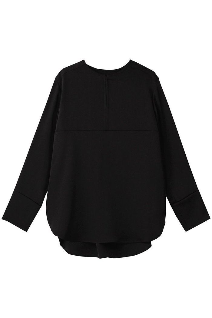 【エムフィル/M Fil】のストレッチ Wサテン クルーネック イージーブラウス インテリア・キッズ・メンズ・レディースファッション・服の通販 founy(ファニー) https://founy.com/ ファッション Fashion レディースファッション Fashion for Women トップス・カットソー Cut & Sew Tops シャツ・ブラウス・オフィスカジュアル Elegant Blouses & Button-Ups サテン Satin, Glossy Fabric ストレッチ Stretch, Stretchy Fabric スリット Slit, Slit Detail スリーブ Sleeve, Long Sleeve / Short Sleeve ダブル Double, Double-Breasted ロング Long, Long-Length エレガント 上品 Elegant |ID: prp329100004424001 ipo3291000000034971020