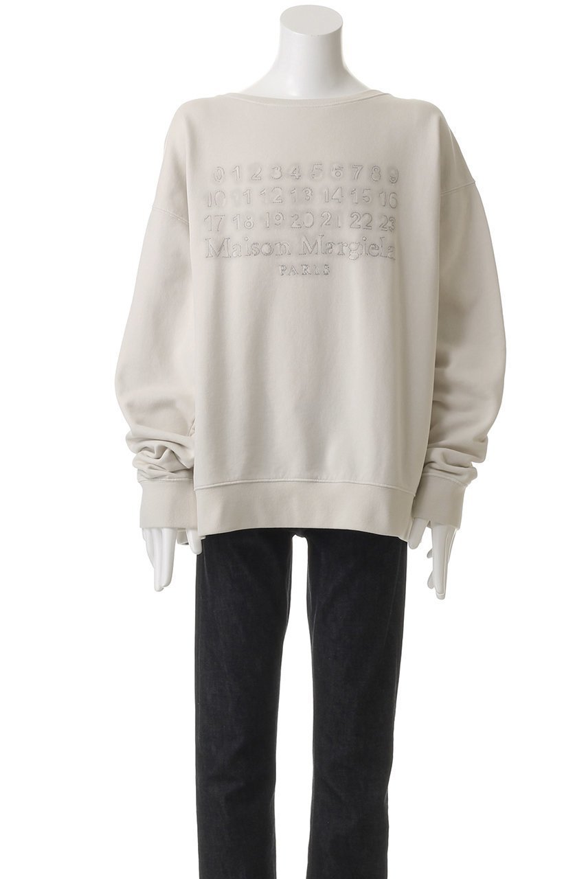 【メゾン マルジェラ/MAISON MARGIELA / MEN】の【MEN】ロゴ入りスウェットシャツ 人気、トレンドファッション・服の通販 founy(ファニー) 　ファッション　Fashion　メンズファッション　Fashion for Men　トップス・カットソー　Cut & Sew Tops　メンズシャツ　Shirts　スラックス　Slacks, Dress Pants　スリーブ　Sleeve, Long Sleeve / Short Sleeve　デニム　Denim, Jeans Material　リラックス　Relax, Relaxed Fit　ロング　Long, Long-Length　other-2|ID: prp329100004424002 ipo3291000000032868172