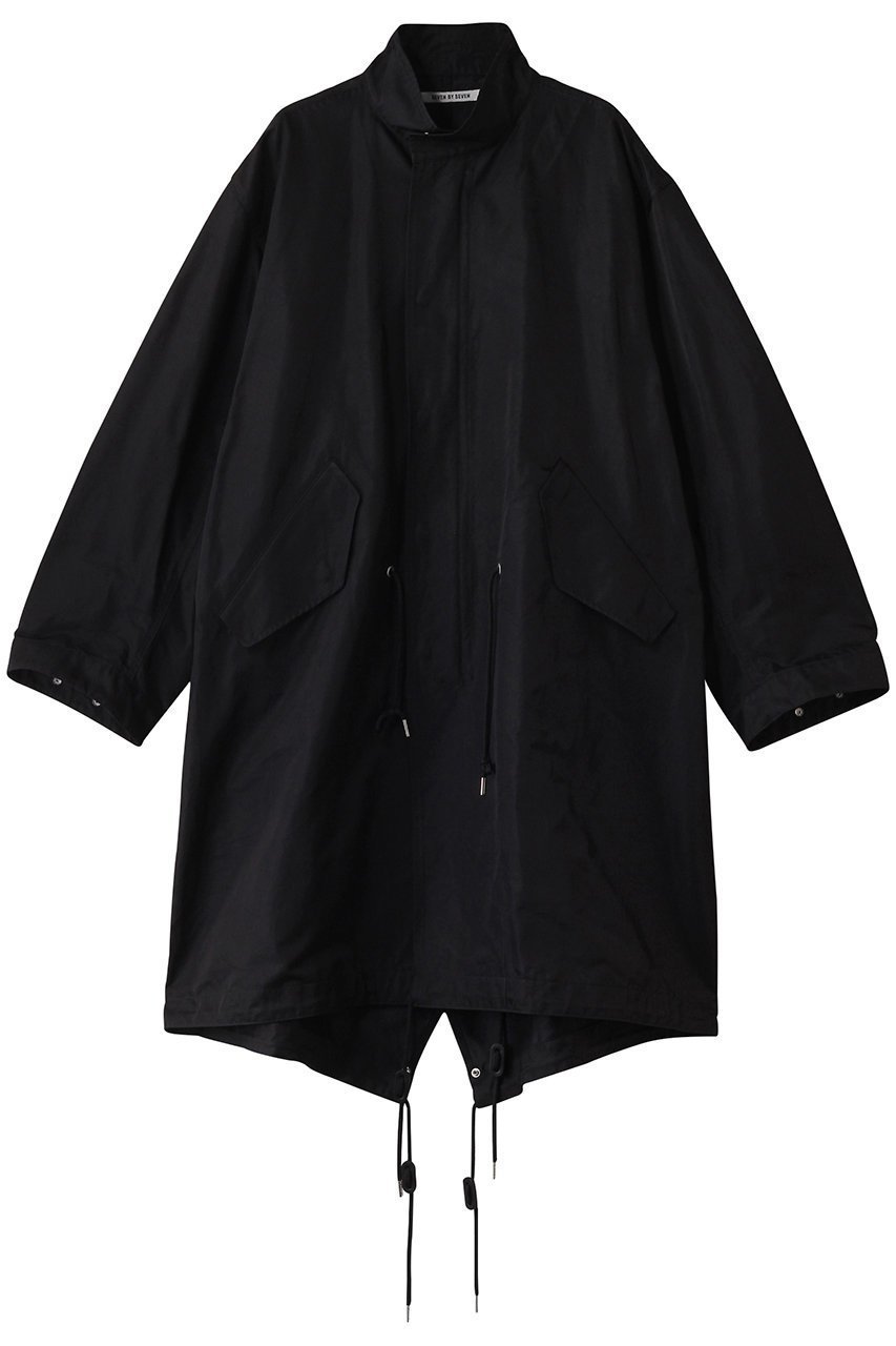【セブン バイ セブン/SEVEN BY SEVEN / MEN】の【MEN】フィッシュテールコート 人気、トレンドファッション・服の通販 founy(ファニー) 　ファッション　Fashion　メンズファッション　Fashion for Men　シルク　Silk, 100% Silk　デニム　Denim, Jeans Material　ドレープ　Drape, Draping Fabric　ブルゾン　Blouson, Bomber Jacket　ミックス　Mix, Mixed Style　ミリタリー　Military, Army Style　モダン　Modern, Contemporary　ロング　Long, Long-Length　ワッシャー　Washer, Crinkled Finish　エレガント 上品　Elegant　 other-1|ID: prp329100004424013 ipo3291000000035959877
