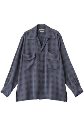 【ヨーク/YOKE】の【UNISEX】BLURRED OMBRE PLAID オープンカラーシャツ 人気、トレンドファッション・服の通販 founy(ファニー) ファッション Fashion レディースファッション WOMEN トップス・カットソー Tops/Tshirt シャツ/ブラウス Shirts/Blouses ユニセックス Unisex おすすめ Recommend ジャカード Jacquard スリット Slit スリーブ Sleeve フラップ Flap ポケット Pocket ロング Long 定番 Standard NEW・新作・新着・新入荷 New Arrivals |ID:prp329100004424014