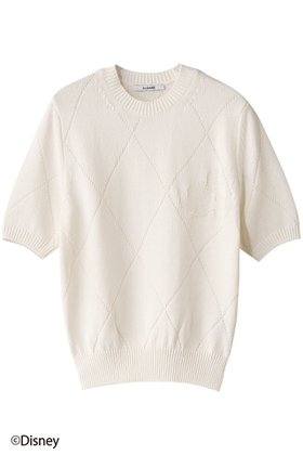 【スローン/SLOANE】の5Gリンクス編み ミッキーマウス/半袖クルーネック 人気、トレンドファッション・服の通販 founy(ファニー) ファッション Fashion レディースファッション Fashion for Women トップス・カットソー Cut & Sew Tops ニット Knit Tops & Sweaters カジュアルプルオーバー・ニットトップス Pullovers & Knit Tops / Casual Pullovers 半袖 Short Sleeve, Half Sleeve |ID:prp329100004424015