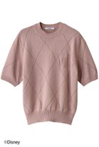 【スローン/SLOANE】の5Gリンクス編み ミッキーマウス/半袖クルーネック 人気、トレンドファッション・服の通販 founy(ファニー) ファッション Fashion レディースファッション Fashion for Women トップス・カットソー Cut & Sew Tops ニット Knit Tops & Sweaters カジュアルプルオーバー・ニットトップス Pullovers & Knit Tops / Casual Pullovers 半袖 Short Sleeve, Half Sleeve thumbnail ピンク|ID: prp329100004424015 ipo3291000000032943983