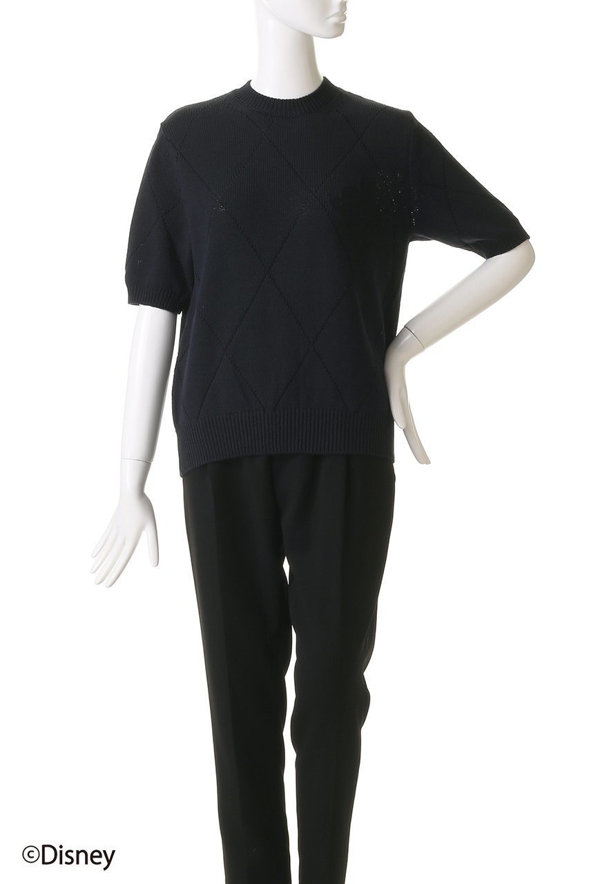 【スローン/SLOANE】の5Gリンクス編み ミッキーマウス/半袖クルーネック 人気、トレンドファッション・服の通販 founy(ファニー) 　ファッション　Fashion　レディースファッション　Fashion for Women　トップス・カットソー　Cut & Sew Tops　ニット　Knit Tops & Sweaters　カジュアルプルオーバー・ニットトップス　Pullovers & Knit Tops / Casual Pullovers　半袖　Short Sleeve, Half Sleeve　other-2|ID: prp329100004424015 ipo3291000000032943992
