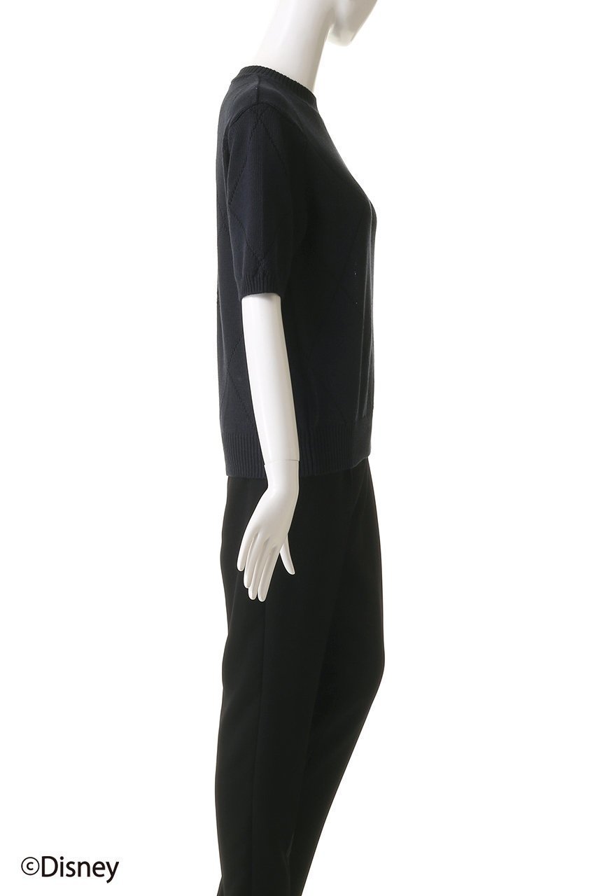 【スローン/SLOANE】の5Gリンクス編み ミッキーマウス/半袖クルーネック 人気、トレンドファッション・服の通販 founy(ファニー) 　ファッション　Fashion　レディースファッション　Fashion for Women　トップス・カットソー　Cut & Sew Tops　ニット　Knit Tops & Sweaters　カジュアルプルオーバー・ニットトップス　Pullovers & Knit Tops / Casual Pullovers　半袖　Short Sleeve, Half Sleeve　other-3|ID: prp329100004424015 ipo3291000000032943999