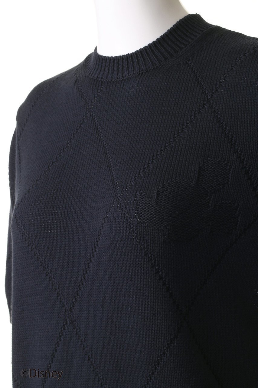 【スローン/SLOANE】の5Gリンクス編み ミッキーマウス/半袖クルーネック 人気、トレンドファッション・服の通販 founy(ファニー) 　ファッション　Fashion　レディースファッション　Fashion for Women　トップス・カットソー　Cut & Sew Tops　ニット　Knit Tops & Sweaters　カジュアルプルオーバー・ニットトップス　Pullovers & Knit Tops / Casual Pullovers　半袖　Short Sleeve, Half Sleeve　other-5|ID: prp329100004424015 ipo3291000000032944008
