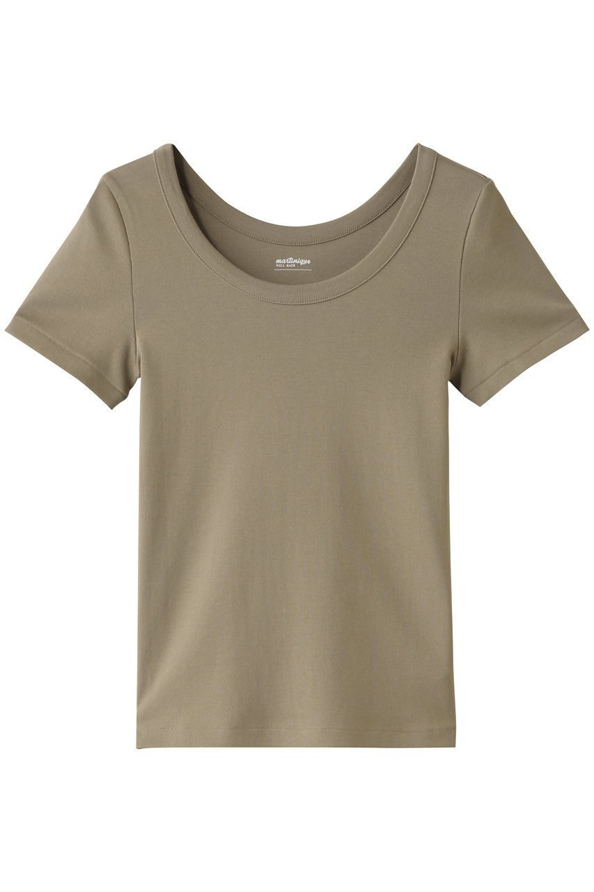【マルティニーク/martinique】の《定番》フライスTシャツ インテリア・キッズ・メンズ・レディースファッション・服の通販 founy(ファニー) 　ファッション　Fashion　レディースファッション　Fashion for Women　トップス・カットソー　Cut & Sew Tops　シャツ・ブラウス・オフィスカジュアル　Elegant Blouses & Button-Ups　ロングTシャツ・Tシャツ　Longline T-Shirts & Tees　カットソー・ベーシックTシャツ　Cut-and-Sewn Tops / Stretch Tees & Basics　インナー　Innerwear　ショート　Short, Short Length　シンプル　Simple, Minimal　スリーブ　Sleeve, Long Sleeve / Short Sleeve　フィット　Fit, Slim Fit　ベーシック　Basic, Essential　半袖　Short Sleeve, Half Sleeve　定番　Standard, Basic Item　カーキ|ID: prp329100004424017 ipo3291000000032849160
