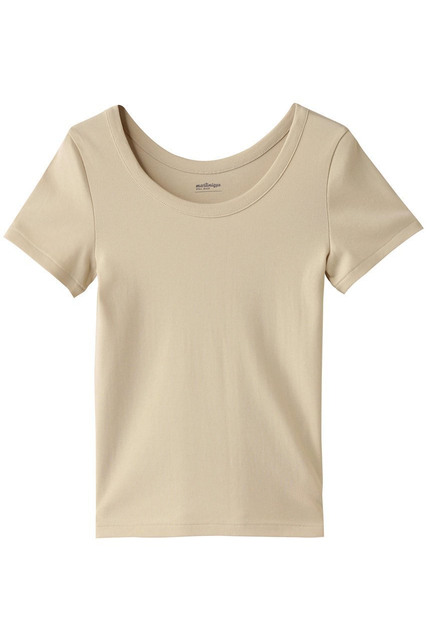 【マルティニーク/martinique】の《定番》フライスTシャツ インテリア・キッズ・メンズ・レディースファッション・服の通販 founy(ファニー) 　ファッション　Fashion　レディースファッション　Fashion for Women　トップス・カットソー　Cut & Sew Tops　シャツ・ブラウス・オフィスカジュアル　Elegant Blouses & Button-Ups　ロングTシャツ・Tシャツ　Longline T-Shirts & Tees　カットソー・ベーシックTシャツ　Cut-and-Sewn Tops / Stretch Tees & Basics　インナー　Innerwear　ショート　Short, Short Length　シンプル　Simple, Minimal　スリーブ　Sleeve, Long Sleeve / Short Sleeve　フィット　Fit, Slim Fit　ベーシック　Basic, Essential　半袖　Short Sleeve, Half Sleeve　定番　Standard, Basic Item　クリーム|ID: prp329100004424017 ipo3291000000035693045
