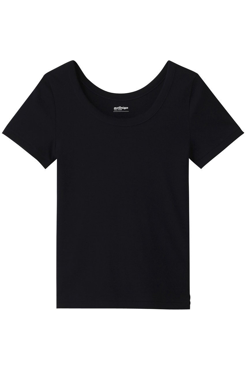 【マルティニーク/martinique】の《定番》フライスTシャツ インテリア・キッズ・メンズ・レディースファッション・服の通販 founy(ファニー) 　ファッション　Fashion　レディースファッション　Fashion for Women　トップス・カットソー　Cut & Sew Tops　シャツ・ブラウス・オフィスカジュアル　Elegant Blouses & Button-Ups　ロングTシャツ・Tシャツ　Longline T-Shirts & Tees　カットソー・ベーシックTシャツ　Cut-and-Sewn Tops / Stretch Tees & Basics　インナー　Innerwear　ショート　Short, Short Length　シンプル　Simple, Minimal　スリーブ　Sleeve, Long Sleeve / Short Sleeve　フィット　Fit, Slim Fit　ベーシック　Basic, Essential　半袖　Short Sleeve, Half Sleeve　定番　Standard, Basic Item　ネイビー|ID: prp329100004424017 ipo3291000000035693047
