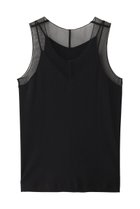 【マルティニーク/martinique】のリブチュールタンク 人気、トレンドファッション・服の通販 founy(ファニー) ファッション Fashion レディースファッション Fashion for Women トップス・カットソー Cut & Sew Tops キャミソール&ノースリーブ Camisoles & Sleeveless Tops シャツ・ブラウス・オフィスカジュアル Elegant Blouses & Button-Ups ロングTシャツ・Tシャツ Longline T-Shirts & Tees カットソー・ベーシックTシャツ Cut-and-Sewn Tops / Stretch Tees & Basics インナー Innerwear キャミソール Camisole, Spaghetti Strap Top シアー Sheer, See-Through ジャケット Jacket, Outerwear タンク Tank Top, Sleeveless Top チュール Tulip, Tulip Motif デニム Denim, Jeans Material ドッキング Docking, Mixed Material thumbnail ブラック|ID: prp329100004424018 ipo3291000000036496625