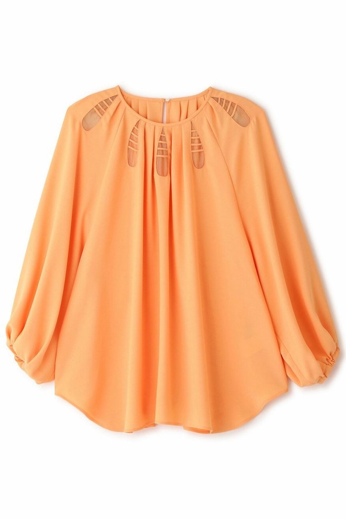 【アドーア/ADORE】のバックサテンジョーゼットブラウス インテリア・キッズ・メンズ・レディースファッション・服の通販 founy(ファニー) https://founy.com/ ファッション Fashion レディースファッション Fashion for Women トップス・カットソー Cut & Sew Tops シャツ・ブラウス・オフィスカジュアル Elegant Blouses & Button-Ups バッグ Bags アクセサリー Fashion Accessories シアー Sheer, See-Through ジョーゼット Georgette, Semi-Sheer Fabric スリーブ Sleeve, Long Sleeve / Short Sleeve ドロップ Drop Shoulder, Dropped Style モチーフ Motif, Design Theme ロング Long, Long-Length |ID: prp329100004424025 ipo3291000000032858590