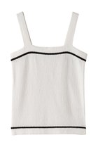 【ガリャルダガランテ/GALLARDAGALANTE】のトリミングブークレーニットキャミ 人気、トレンドファッション・服の通販 founy(ファニー) ファッション Fashion レディースファッション Fashion for Women トップス・カットソー Cut & Sew Tops ニット Knit Tops & Sweaters キャミソール&ノースリーブ Camisoles & Sleeveless Tops カジュアルプルオーバー・ニットトップス Pullovers & Knit Tops / Casual Pullovers おすすめ Recommended / Our Picks アンサンブル Ensemble Set カーディガン Cardigan, Knitwear キャミソール Camisole, Spaghetti Strap Top ショート Short, Short Length トリミング Trimming, Decorative Edge バランス Balance, Style Balance ボトム Bottoms, Lower Wear thumbnail ホワイト|ID: prp329100004424028 ipo3291000000032943864