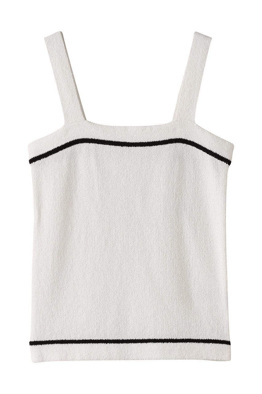 【ガリャルダガランテ/GALLARDAGALANTE】のトリミングブークレーニットキャミ インテリア・キッズ・メンズ・レディースファッション・服の通販 founy(ファニー) 　ファッション　Fashion　レディースファッション　Fashion for Women　トップス・カットソー　Cut & Sew Tops　ニット　Knit Tops & Sweaters　キャミソール&ノースリーブ　Camisoles & Sleeveless Tops　カジュアルプルオーバー・ニットトップス　Pullovers & Knit Tops / Casual Pullovers　おすすめ　Recommended / Our Picks　アンサンブル　Ensemble Set　カーディガン　Cardigan, Knitwear　キャミソール　Camisole, Spaghetti Strap Top　ショート　Short, Short Length　トリミング　Trimming, Decorative Edge　バランス　Balance, Style Balance　ボトム　Bottoms, Lower Wear　ホワイト|ID: prp329100004424028 ipo3291000000036062453